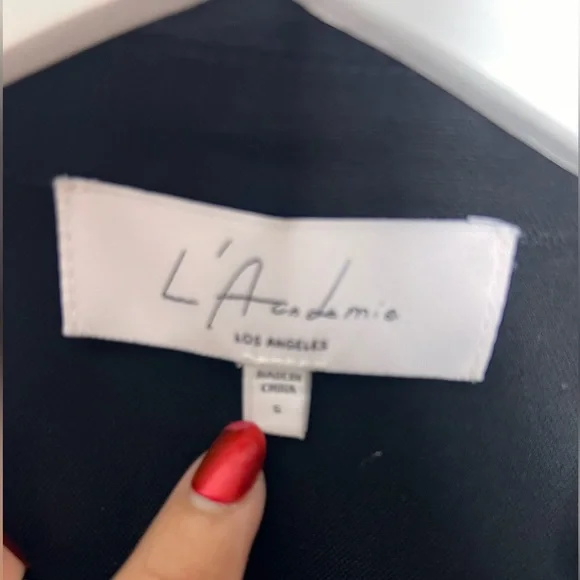 L'Academie Revolve Fringe Mini Dress Black Wrap - Picture 7 of 8